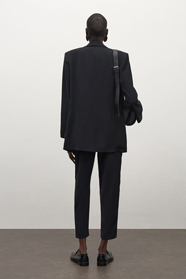 Kadın Siyah Special Edition Oversize Ceket - 6