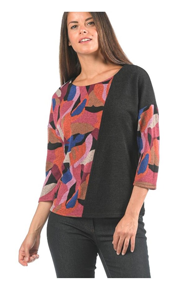 Thin Patterned Blouse - 1