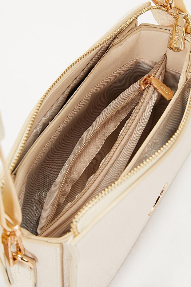 حقيبة كتف كريمية متعددة الأقسام - 3