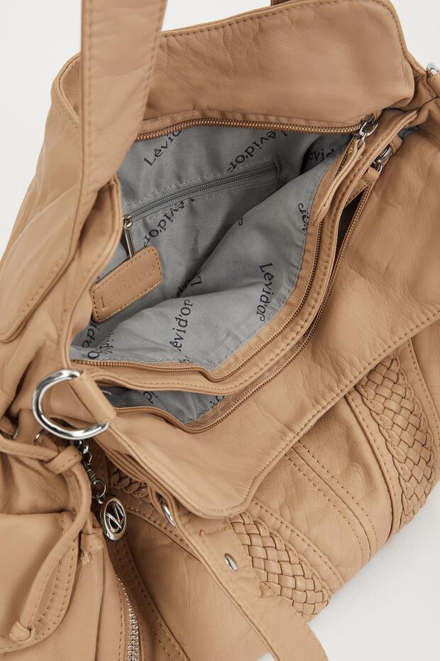 حقيبة كتف بنمط القهوة - 4