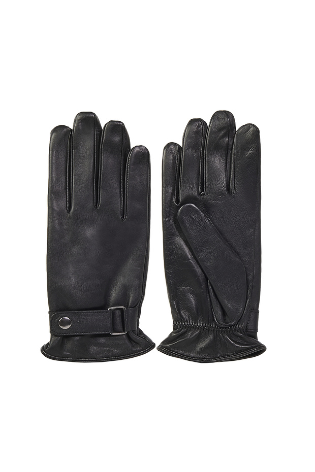Siyah Tokalı Erkek Deri Eldiven - 2