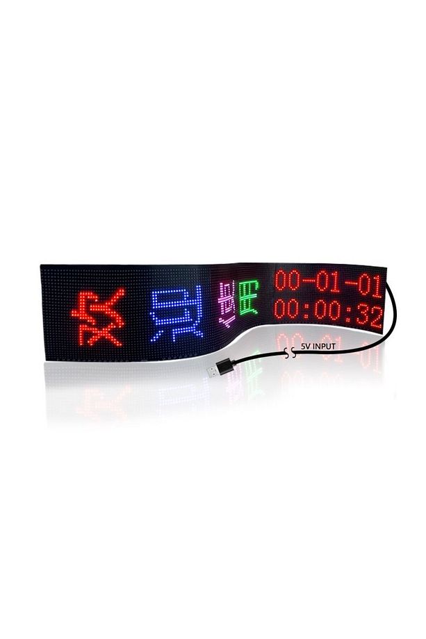 Matrix Led Panel Katlanabilir Usb Cama Yapışan Telefon Kontrollü Led Ekran 10,2x34,8 (2064) - 9