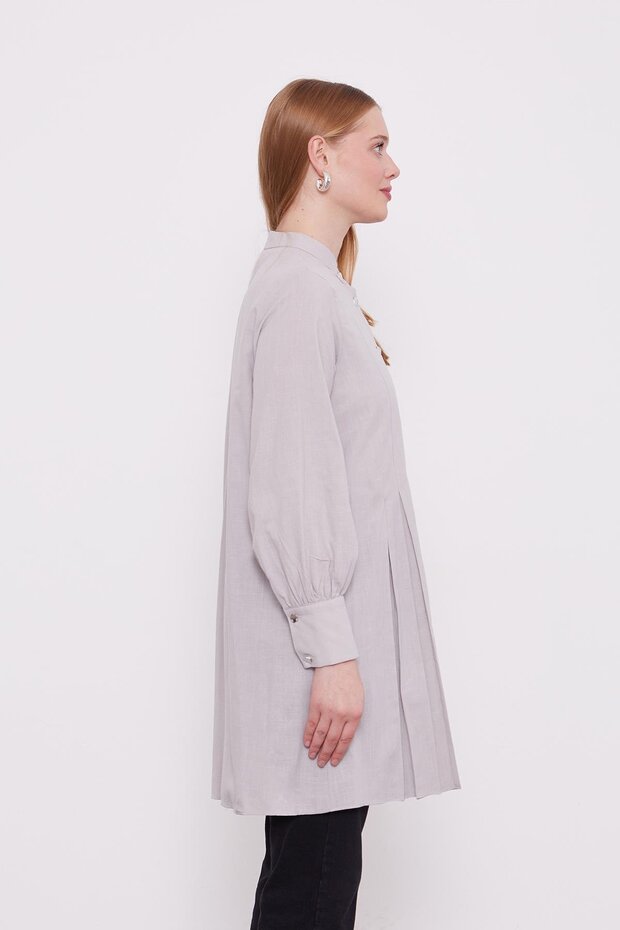 Taş Piliseli Melanj Gömlek - 5