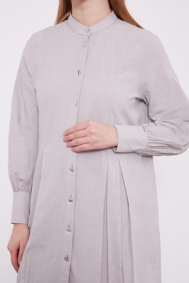 Taş Piliseli Melanj Gömlek - 6