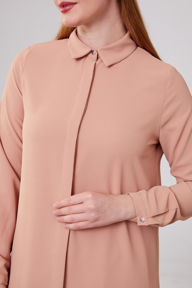 Somon Şifon Tunik - 5