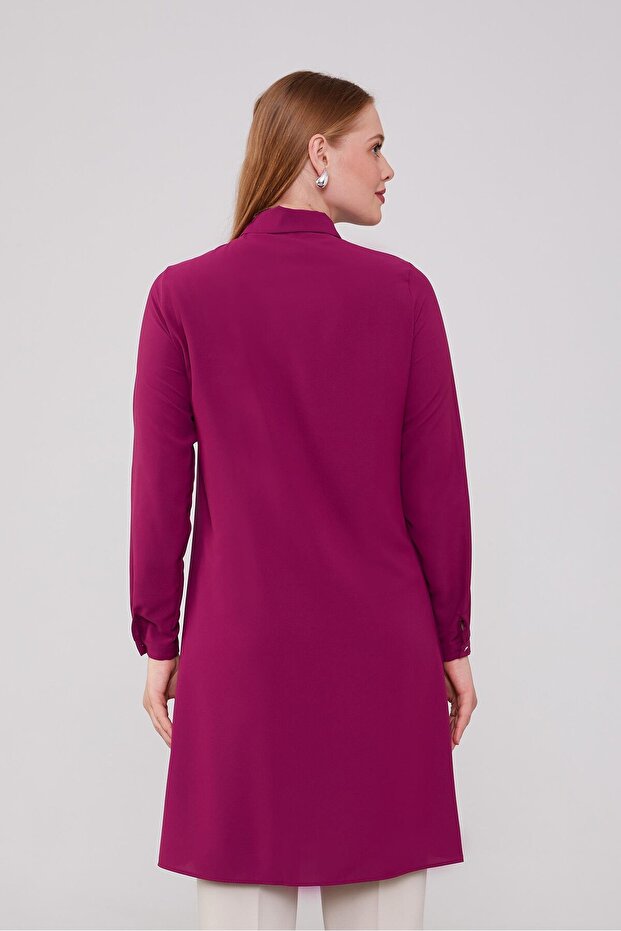 Fuşya Şifon Tunik - 6