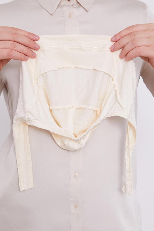 Krem Silikonlu Kaymaz Bone - 5