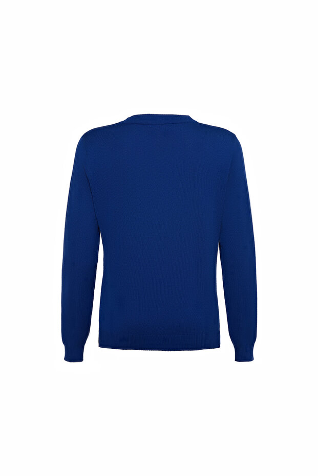 Bisiklet Yaka Triko Hırka - 3