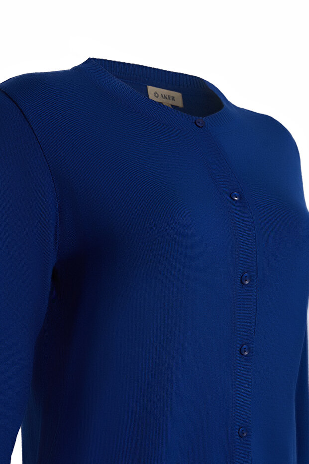 Bisiklet Yaka Triko Hırka - 2