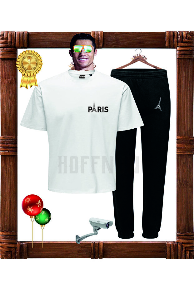 طقم سراويل كاملة للجنسين منقوشة برج إيفل باريس - 1