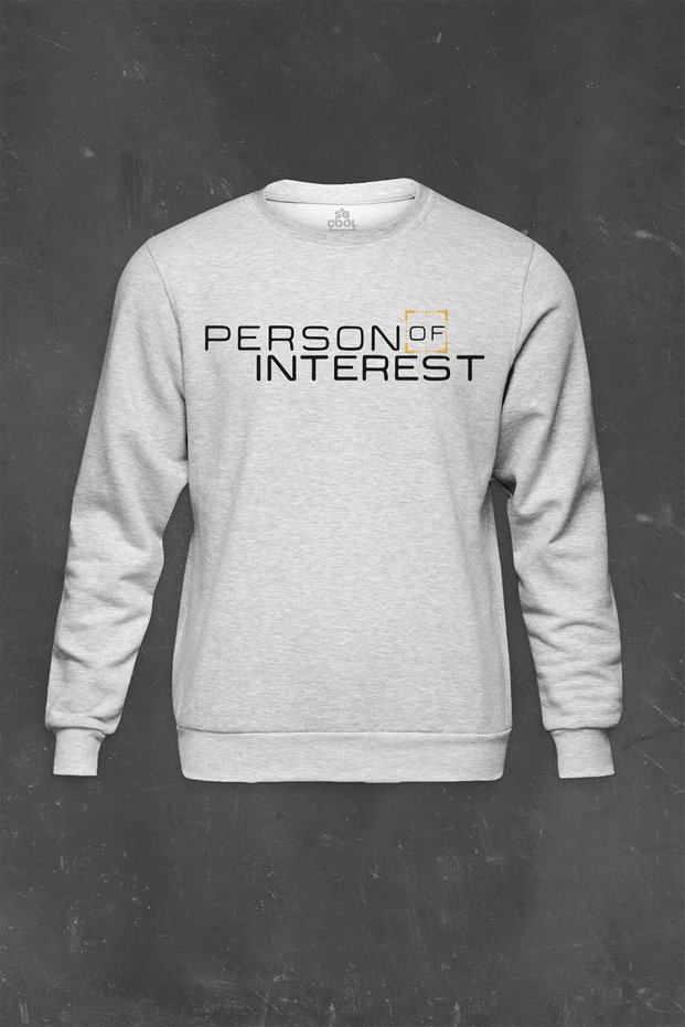 Gray Sweatshirt Series Movie Person Of Interest You Are Being Watched Printed Unisex Sweat