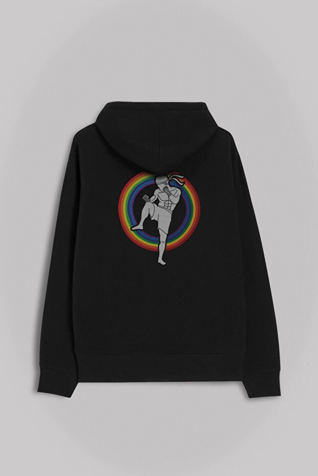 Muay Thai Thai Boxing Pattern - Front and Back Printed Unisex Hooded Hoodie