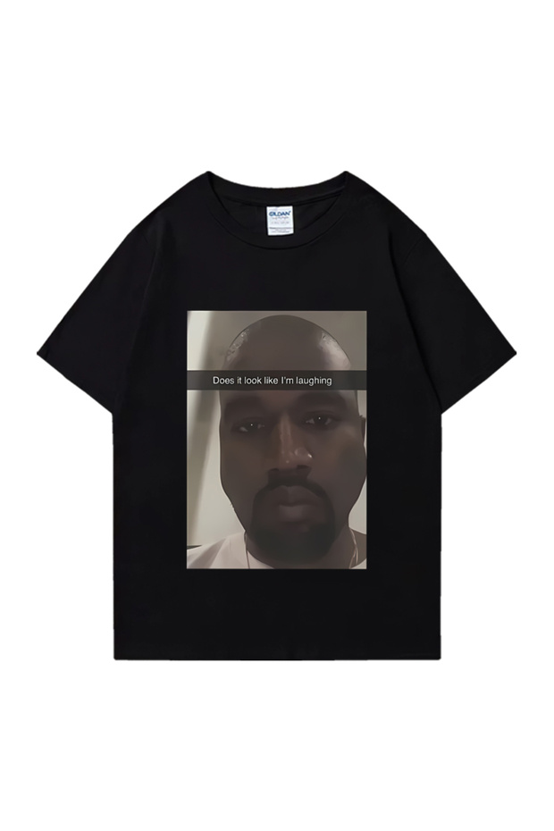 Drippy Sıcak satış Kanye West moda grafik t-shirt erkek kadın boy komik Hip Hop streetwear % 100% pa