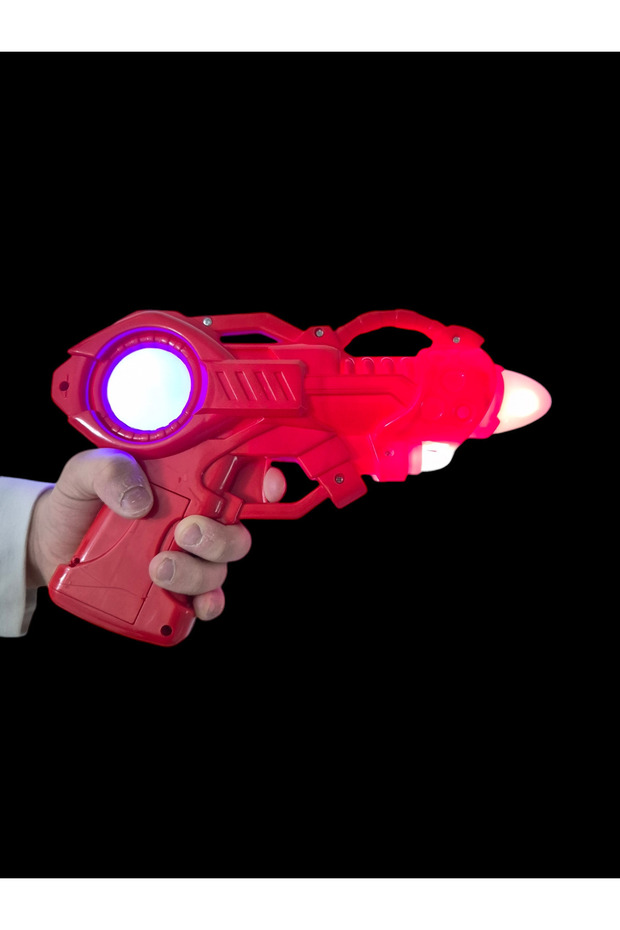 Pilli Işıklı Sesli Tabanca - 4