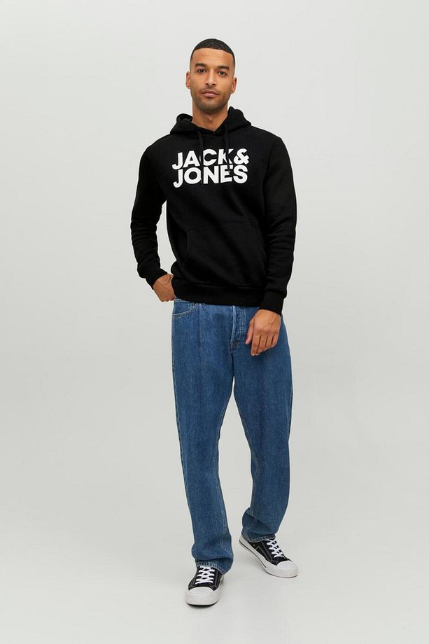 12152840-22k Essentıals Jjecorp Logo Sweat Hood Noos Erkek Sweatshirt - 3