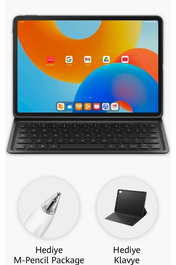 MatePad 11.5'' PaperMatte Edition +Klavye+ Kalem - 8+256GB - Ada Mavisi - 2