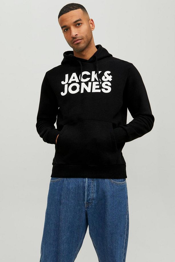 12152840-22k Essentıals Jjecorp Logo Sweat Hood Noos Erkek Sweatshirt - 1