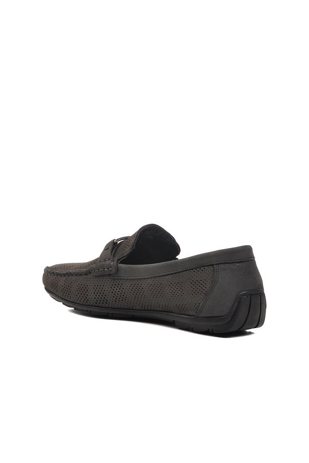 Ayakmod Siyah Nubuk Erkek Loafer Ayakkabı - 4