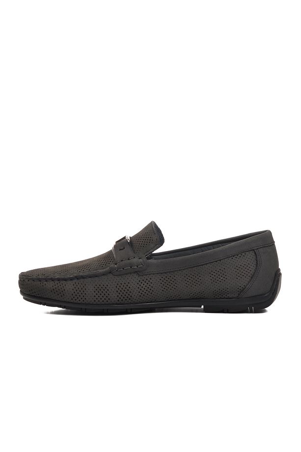 Ayakmod Siyah Nubuk Erkek Loafer Ayakkabı - 2