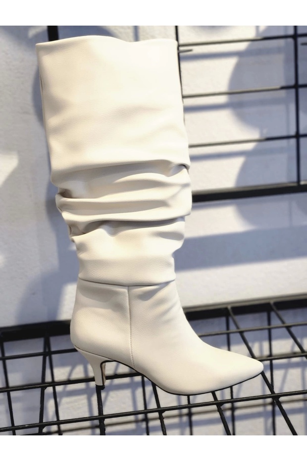 ZENNE PARK KREM KÖRÜKLÜ BOT - 3