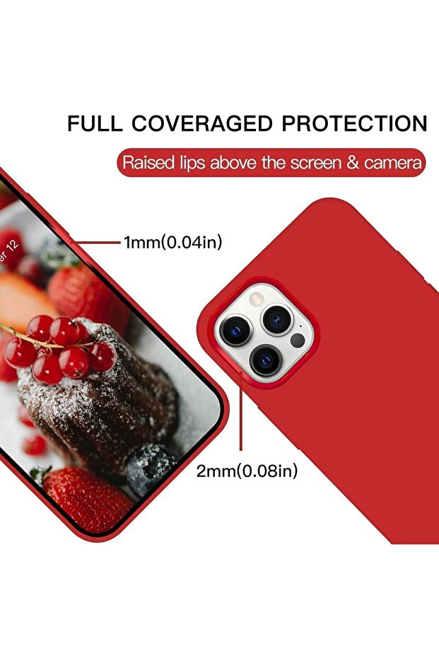 Case for iPhone 12 Pro Max Silicone Phone Case Microfiber Lining Protective Launch Case - 4