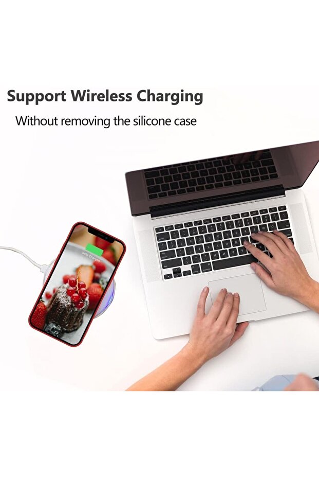 Case for iPhone 12 Pro Max Silicone Phone Case Microfiber Lining Protective Launch Case - 7