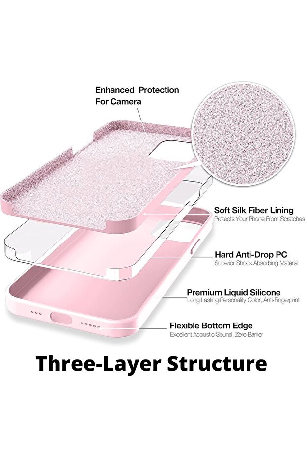 Case for iPhone 12 Pro Max Silicone Phone Case Microfiber Lining Protective Launch Case - 3