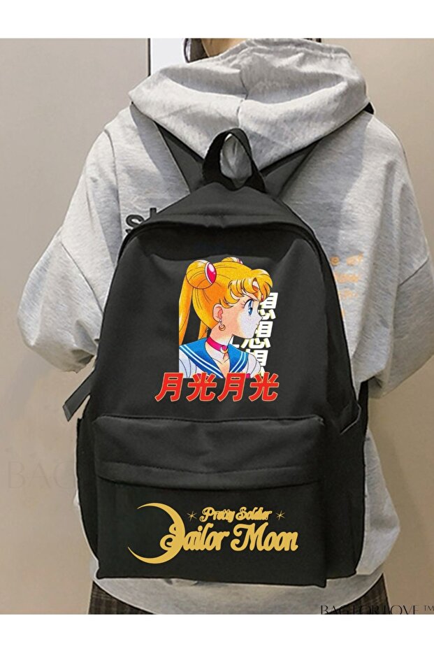Sailor Moon Double Printed School, Course, Course Backpack- Mingalondon
