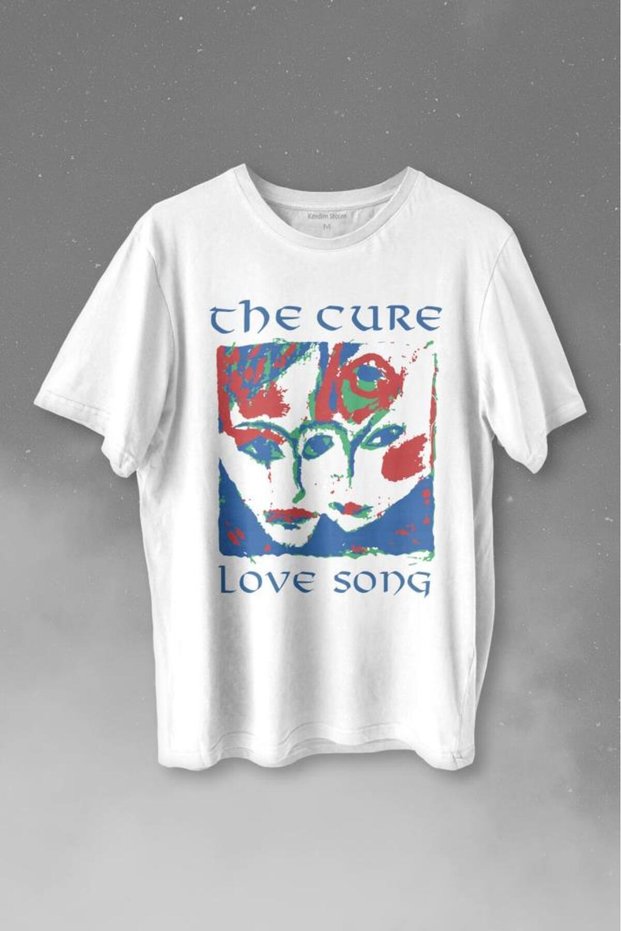 The Cure Lovesong Love Song Rock Music Band Printed T-Shirt Unisex T-shirt