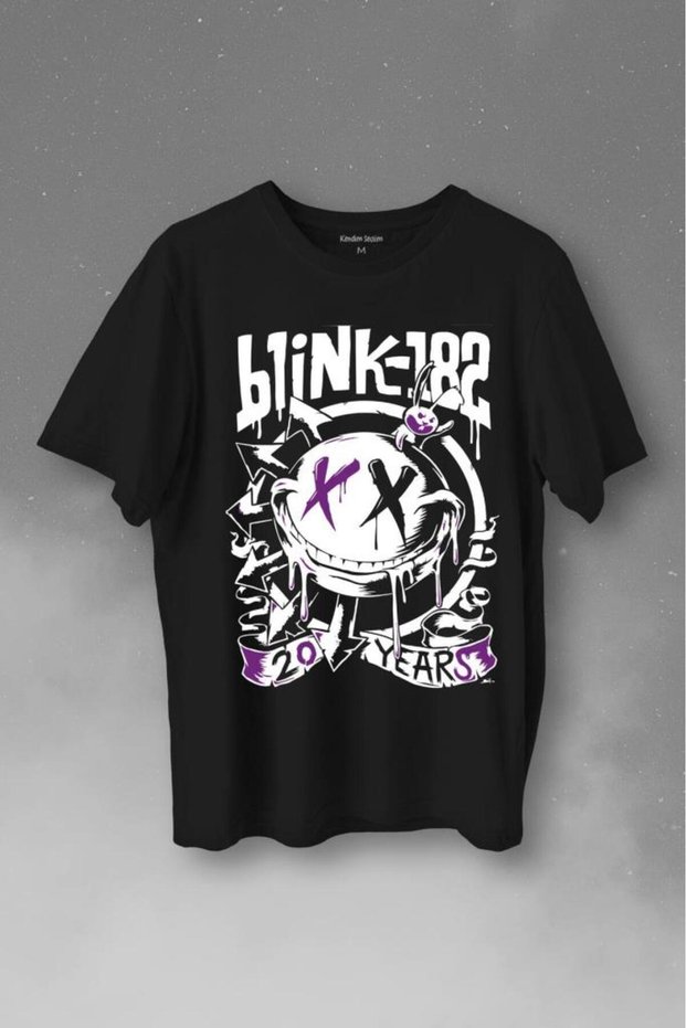Blink 182 Punk 20 Years Twentieth Year Rock Music Music Printed T-Shirt Unisex T-shirt