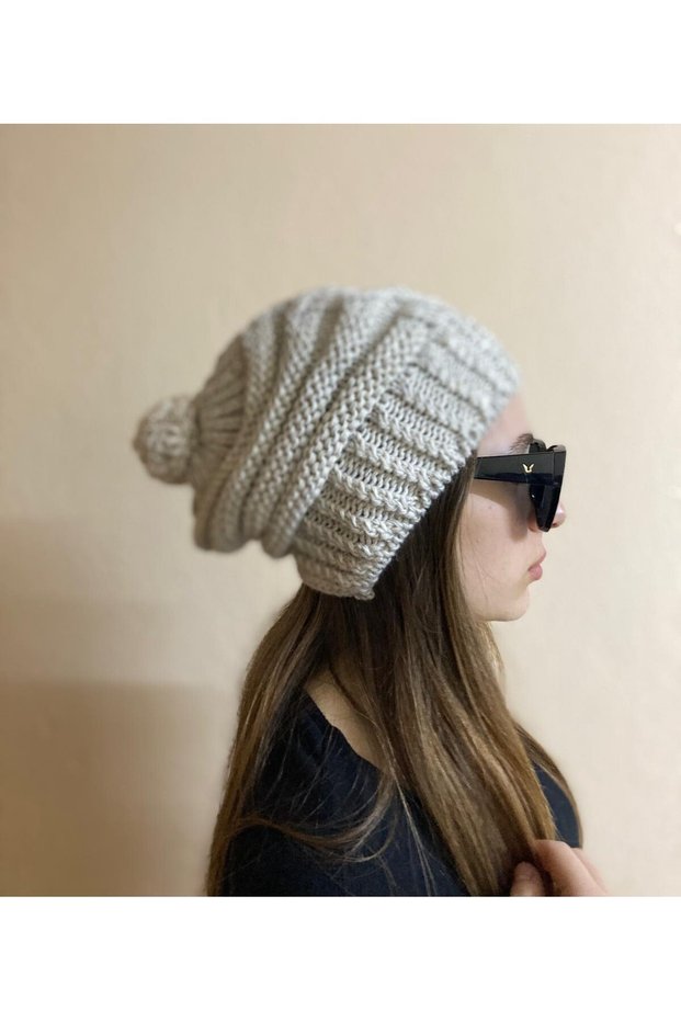 New Season Women's Pompom Knitwear Knitted Beanie Hat - New Year Christmas Gift
