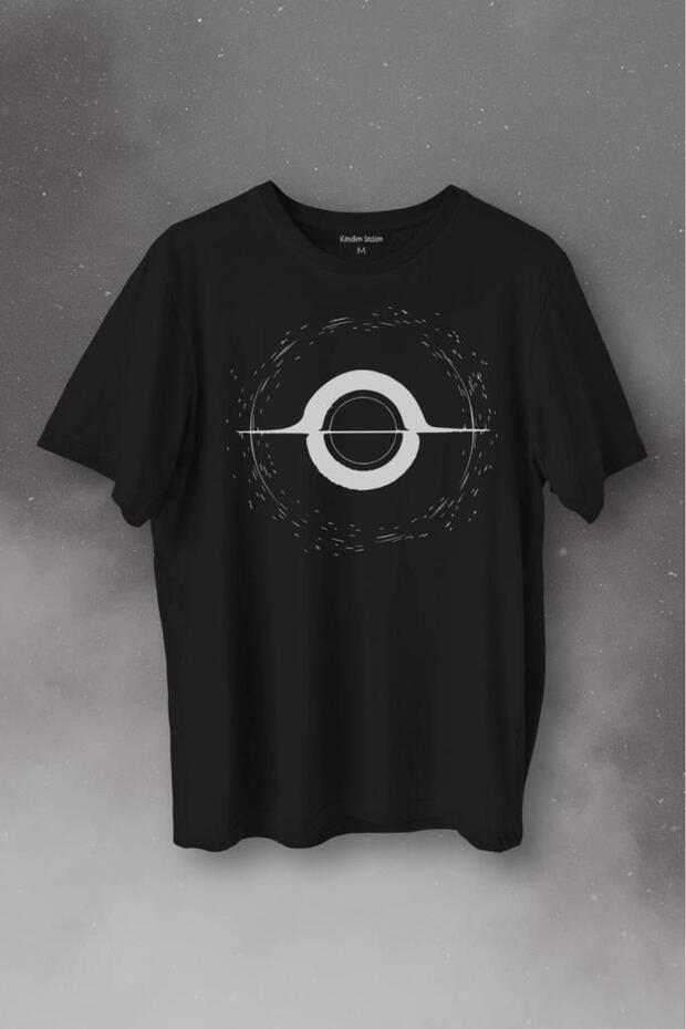 Black Hole Space Time Galaxy Black Hole Printed T-Shirt Unisex T-shirt