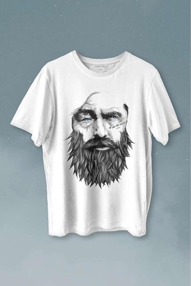 Viking Barber Hair Pattern Hair Design 1902 Printed T-Shirt Unisex T-shirt