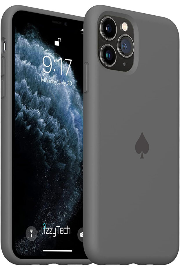 غطاء من السيليكون مطلي بالكامل متوافق مع حافظة iPhone 11 Pro - 1