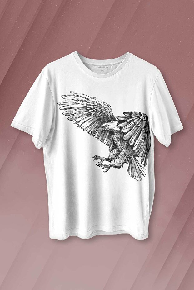 Tricou Alb - Eagle Black Eagle Printed - 1