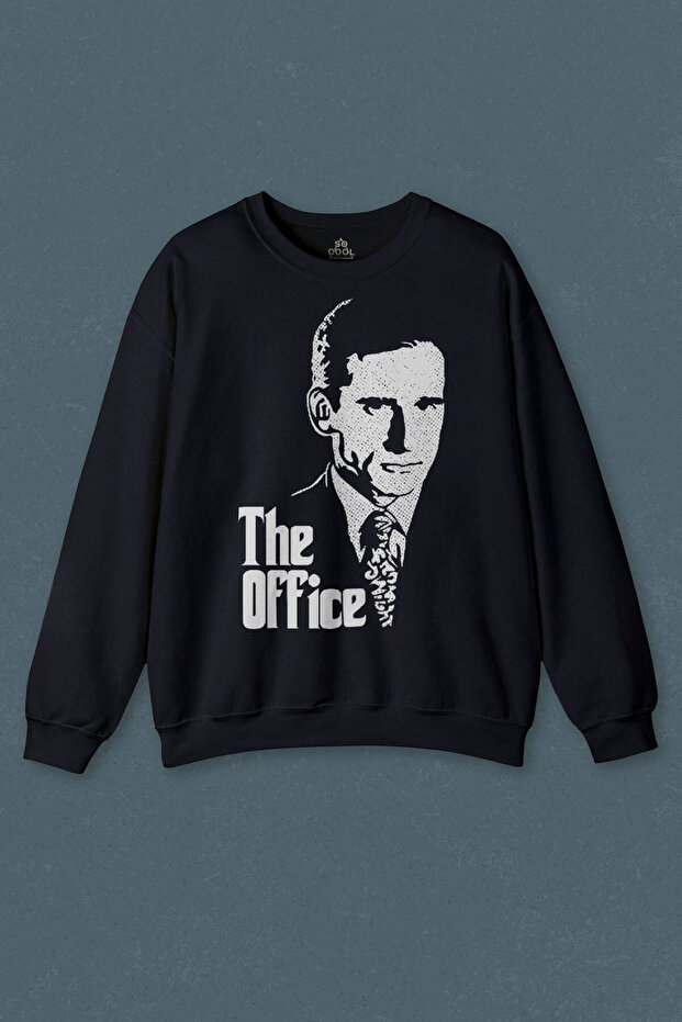 سويت شيرت باللون الأزرق الداكن The Office مايكل سكوت العراب دانر ميفلين مطبوع للجنسين