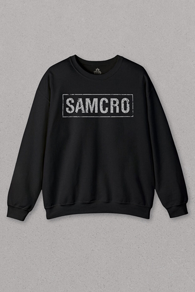 Black Sweatshirt Motorcycle Samcro Sons Of Anarchy Propaganda Printed Unisex Sweat