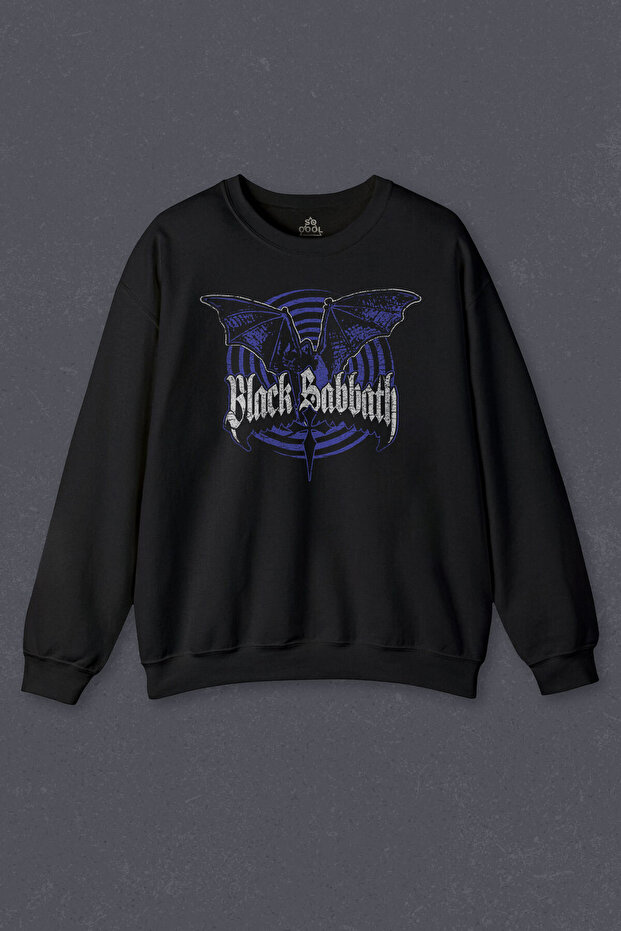 Unisex Sweatshirt Black Sabbath Rock Music Ozzy Metal Music Bat Printed Sweat