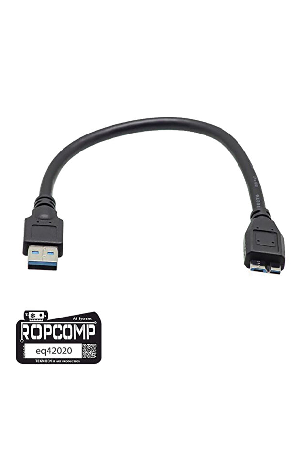 USB Micro-B Superspeed Data Kablosu USB 3.0 20cm - 1