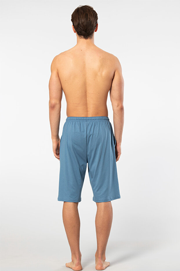 Pamuklu Örme Modal Kumaş Bermuda Tek Alt - 2