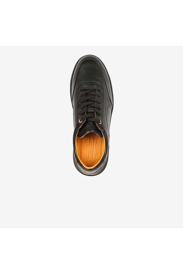 17421 Erkek Siyah Hakiki Deri Sneaker Ayakkabı - 4
