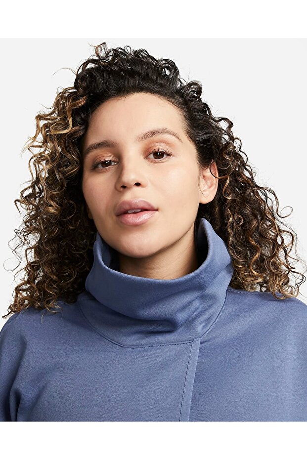 Pullover Double-sided (maternity) Hamile Kadın Mavi Sweatshirt - 3