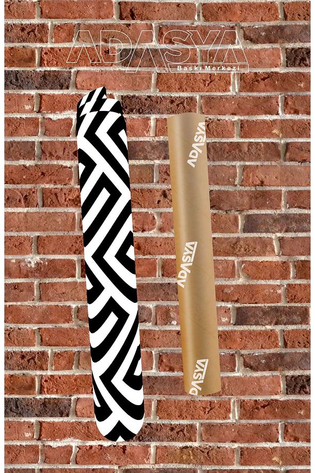 Mutfak Tezgah Arası Yapışkanlı Folyo Geometrik Fayanslar  60 Cm X 1 Metre - 3
