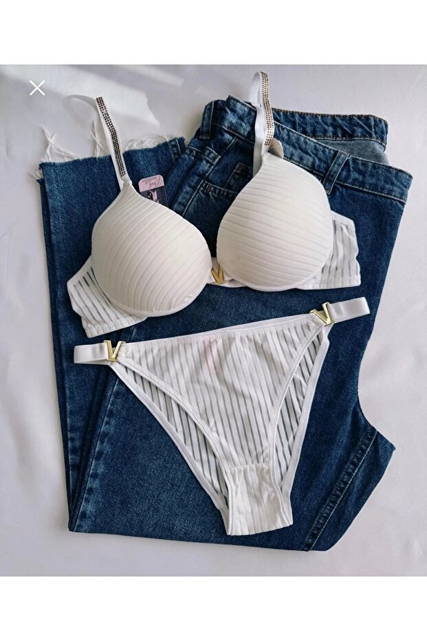 Stoned Supported Bra Set
