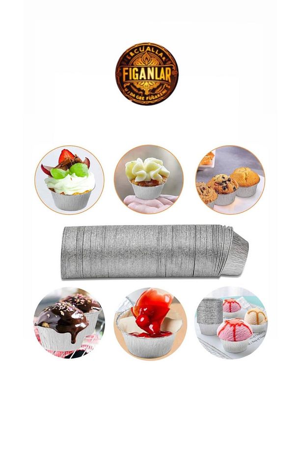 Alüminyum Krem Karamel (Sufle) Kabı 1 paket 100 adet tatlı tabağı - 6