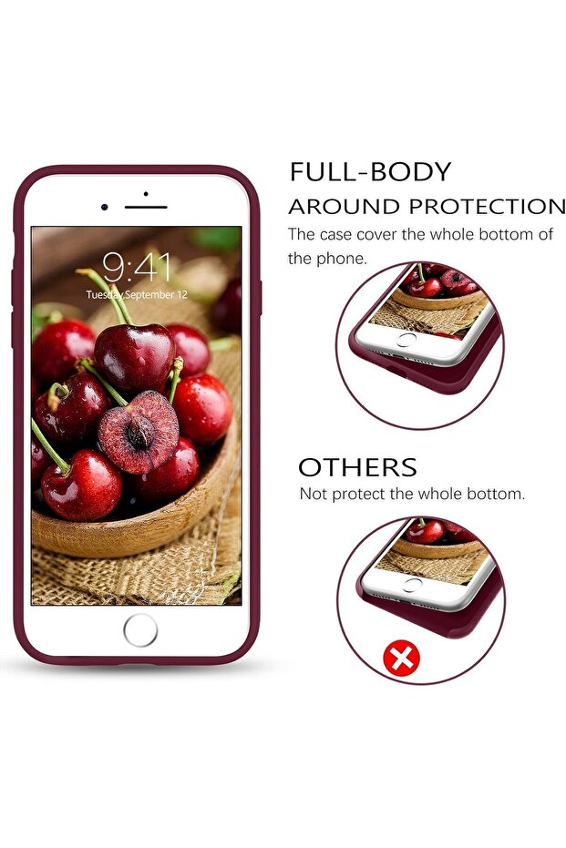 حافظة سيليكون لهاتف آيفون 6s بلس/6 بلس 5.5 بوصة، ناعمة الملمس ومقاومة للصدمات - 3