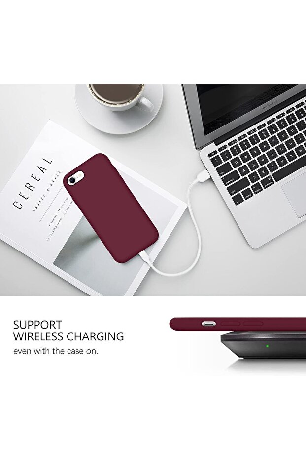 حافظة سيليكون لهاتف آيفون 6s بلس/6 بلس 5.5 بوصة، ناعمة الملمس ومقاومة للصدمات - 5