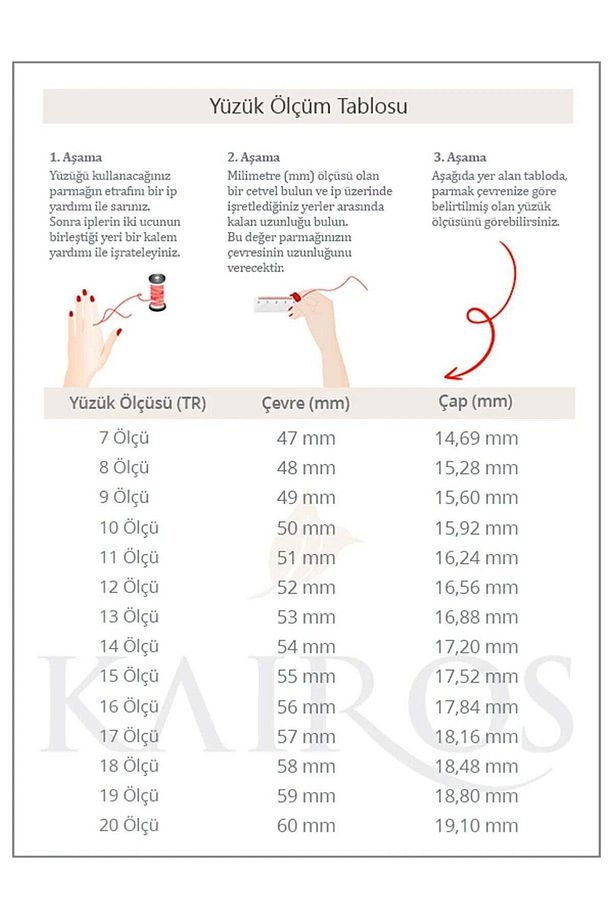 14 Ayar Rose Altın Mavi Mineli Taşlı Yüzük - 4