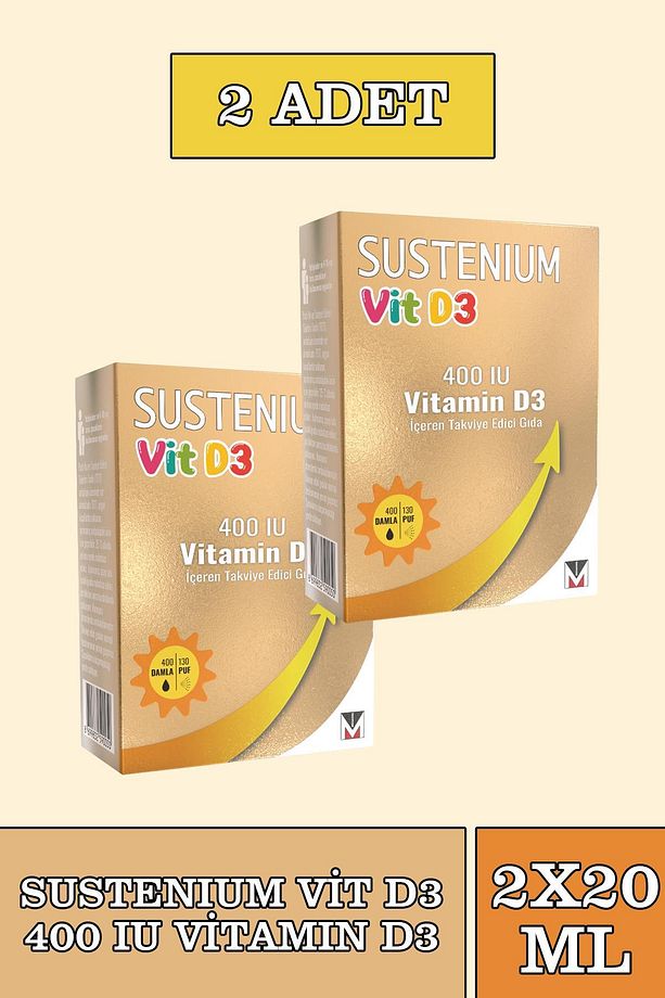 Vitamin D3 400 IU Sprey 20 ml 2 Adet - 1