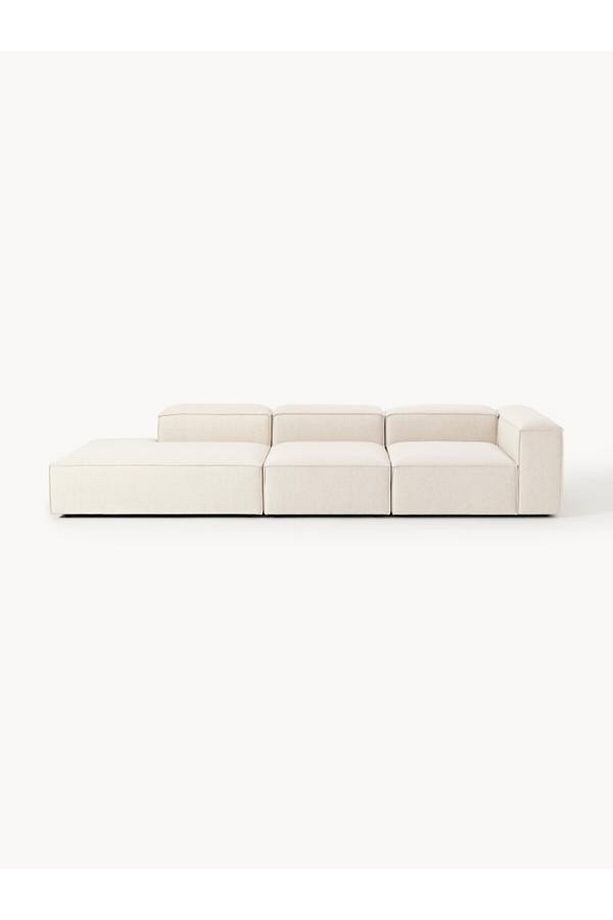 Soft Yumuşak Oturumlu Üç Modüllü Uzanmalı Modüler Kanepe, Keten - InNature Home - 4